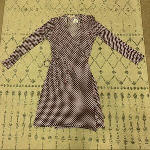 MICHAEL Michael Kors Red and White Long Sleeve Dress